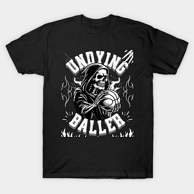 Undying Basketball Art T-Shirt by mieeewoArt